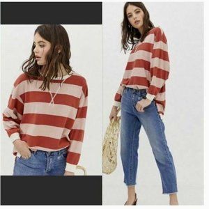 Free People Surfin On Your Stripes Sweater